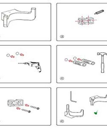 how to fit chrome bath towel robe hook