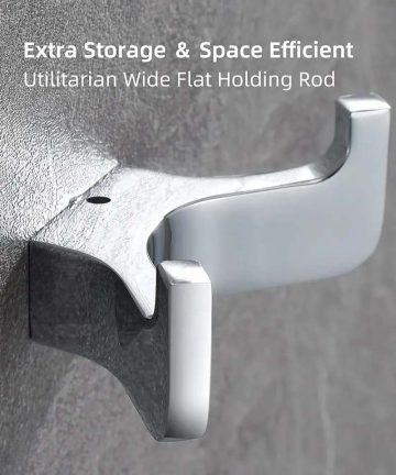 deluxe chrome bath towel hook