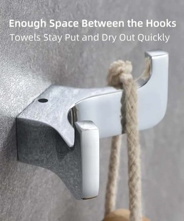 chrome bathroom bath towel hook